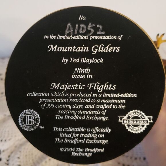 Vtg 2004 Bradford Exchange "Mountain Gliders" by Ted Blaylock Majestic Flights - Picture 8 of 8